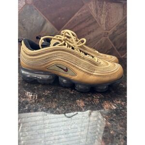 Nike Air Vapormax '97 Metallic Gold Aq2657 700 Size 6.5Y